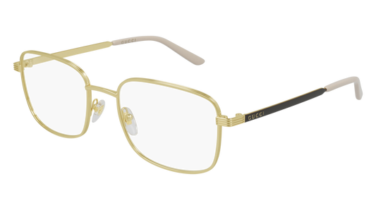 Gucci Optical Frame Man Gold Brown Transparent