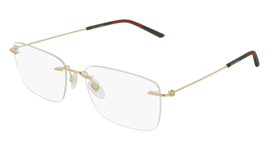 Gucci Optical Frame Man Gold Gold Transparent