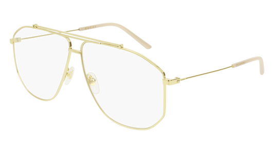 Gucci Optical Frame Man Gold Gold Transparent