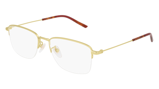 Gucci Optical Frame Man Gold Gold Transparent