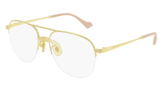 Gucci Optical Frame Man Gold Gold Transparent