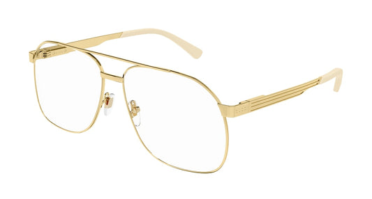 Gucci Optical Frame Man Gold Gold Transparent