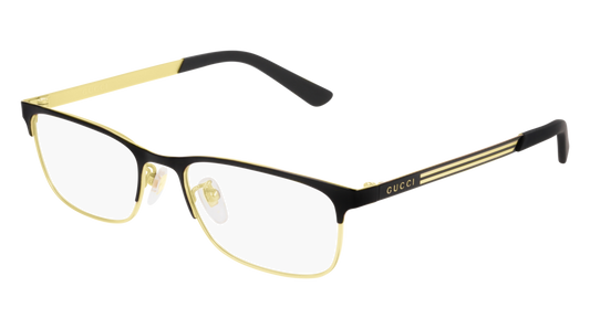 Gucci Optical Frame Man Black Black Transparent