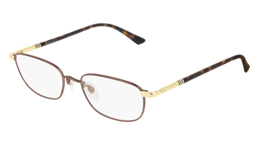 Gucci Optical Frame Man Brown Havana Transparent