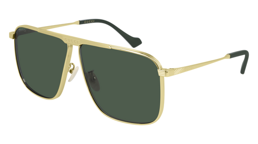 Gucci Sunglass Man Gold Gold Green