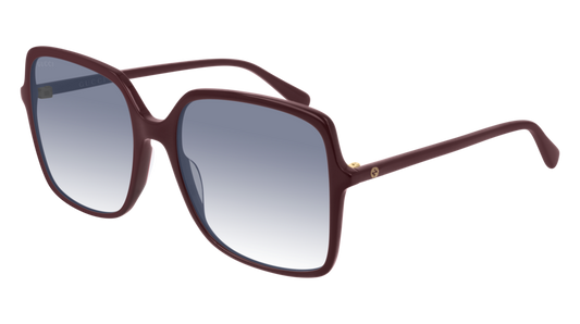 Gucci Sunglass Woman Burgundy Burgundy Blue