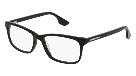 Mcq Optical Frame Unisex Black Black Transparent