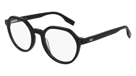 Mcq Optical Frame Unisex Black Black Transparent