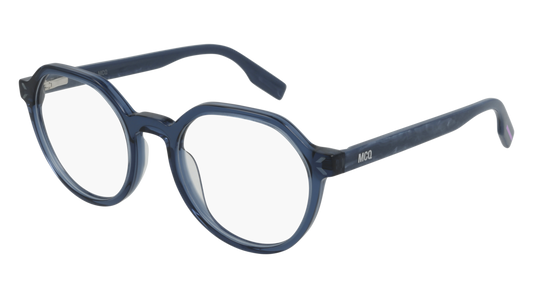 Mcq Optical Frame Unisex Blue Blue Transparent