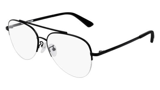 Mcq Optical Frame Unisex Black Black Transparent