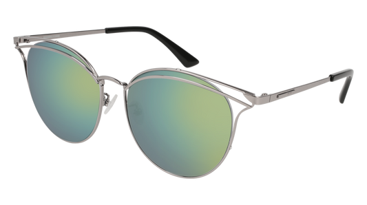 Mcq Sunglass Woman Ruthenium Ruthenium Light Blue