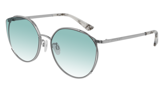 Mcq Sunglass Woman Silver Silver Blue