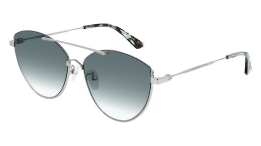 Mcq Sunglass Woman Silver Silver Green