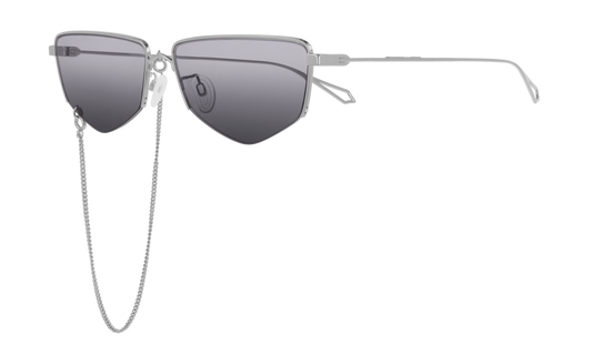 Mcq Sunglass Woman Silver Silver Grey