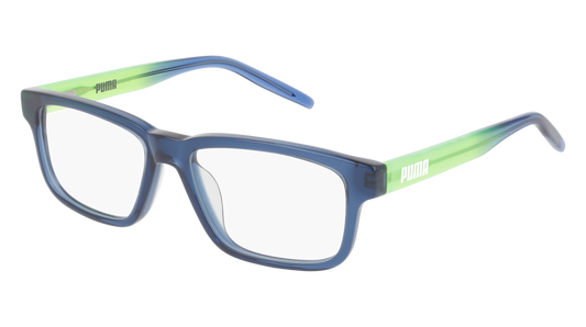 Puma Optical Frame Kid Blue Green Transparent