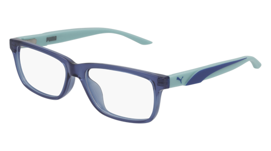Puma Optical Frame Kid Blue Green Transparent