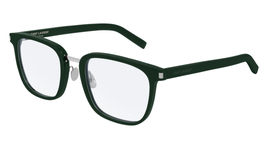 Saint Laurent Optical Frame Man Green Green Transparent