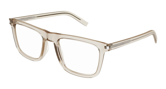 Saint Laurent Optical Frame Man Beige Beige Transparent