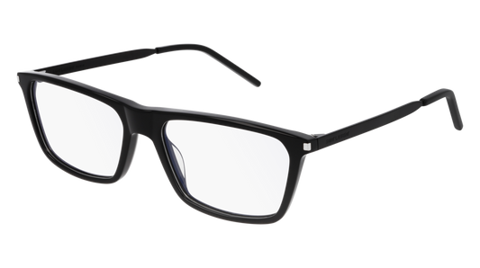 Saint Laurent Optical Frame Man Black Black Transparent