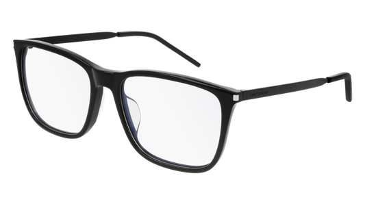 Saint Laurent Optical Frame Man Black Black Transparent