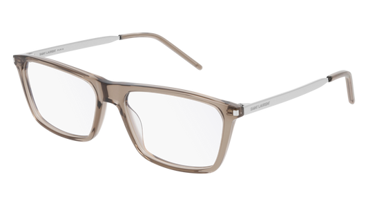 Saint Laurent Optical Frame Man Brown Silver Transparent