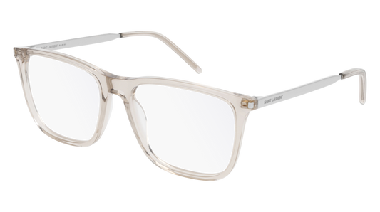 Saint Laurent Optical Frame Man Brown Silver Transparent