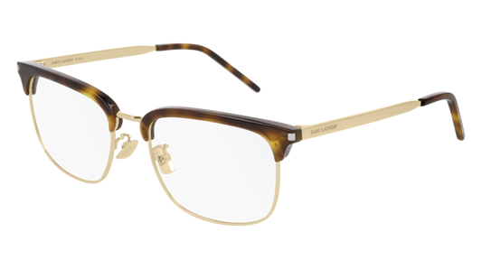 Saint Laurent Optical Frame Man Havana Gold Transparent