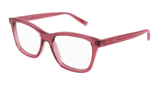 Saint Laurent Optical Frame Woman Pink Pink Transparent